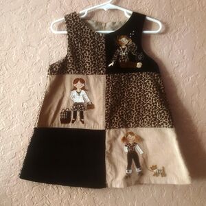 Corduroy dress size 2t black and brown brand tag missing